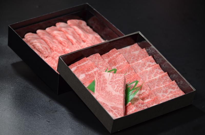 【特上】鳥取和牛焼肉＆すき焼き二段重