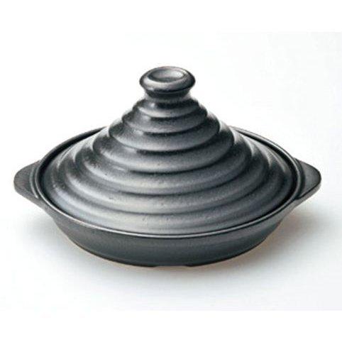 ヘルシータジン鍋 黒釉 萬古焼 日本製 調理器具