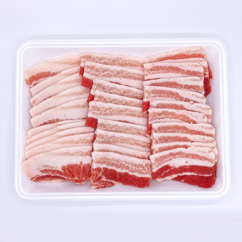 【輸入】豚バラ　焼肉カット　1ｋｇ　※BBQにも（6mm）